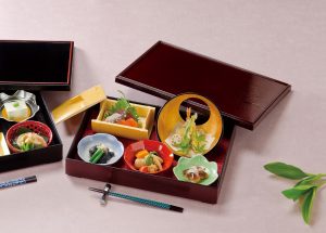尺３寸木目松花堂 新留（内黒）